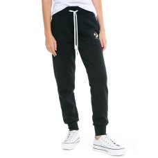 JOGGER CONVERSE WOMENS SILVER LOGO BLACK S